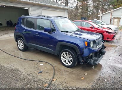 2017 JEEP RENEGADE LATITUDE 4X4 Blue  Gasoline ZACCJBBBXHPE46876 photo #1