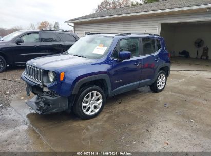 2017 JEEP RENEGADE LATITUDE 4X4 Blue  Gasoline ZACCJBBBXHPE46876 photo #3