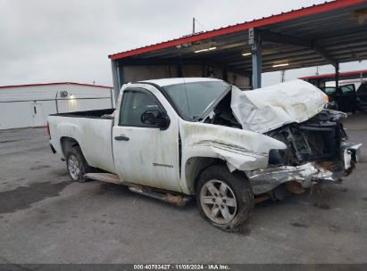 2010 GMC SIERRA 1500 WORK TRUCK White  Flexible Fuel 1GTPCTEA7AZ163492 photo #1