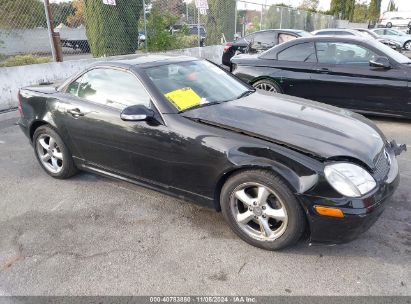 2001 MERCEDES-BENZ SLK 320 Black  Gasoline WDBKK65F01F202840 photo #1