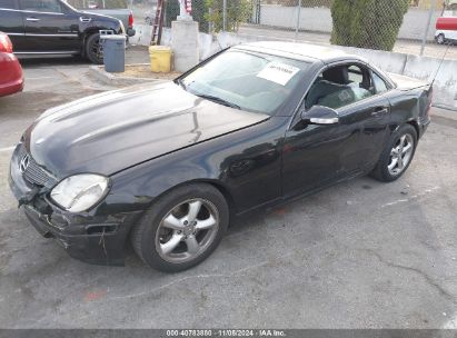 2001 MERCEDES-BENZ SLK 320 Black  Gasoline WDBKK65F01F202840 photo #3