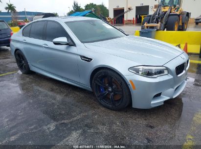 2015 BMW M5 Silver  Gasoline WBSFV9C57FD595236 photo #1