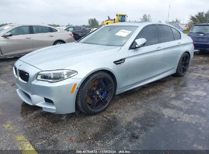 2015 BMW M5 Silver  Gasoline WBSFV9C57FD595236 photo #3