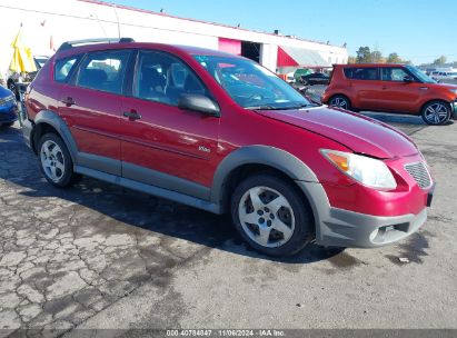 2005 PONTIAC VIBE Red  Gasoline 5Y2SL63825Z448974 photo #1