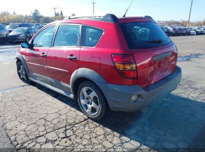 2005 PONTIAC VIBE Red  Gasoline 5Y2SL63825Z448974 photo #4