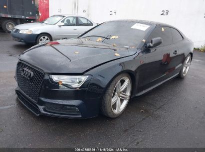 2013 AUDI S5 3.0T PREMIUM PLUS Black  Gasoline WAUGGAFR7DA034004 photo #3