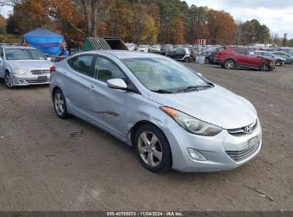 2012 HYUNDAI ELANTRA GLS Silver  Gasoline 5NPDH4AE3CH100001 photo #1