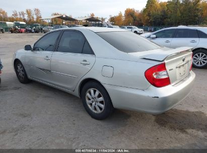 2002 TOYOTA CAMRY XLE V6 Silver  Gasoline 4T1BF30K12U033493 photo #4