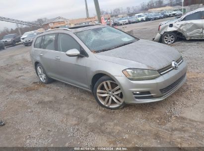 2015 VOLKSWAGEN GOLF SPORTWAGEN TDI SEL 4-DOOR Silver  Diesel 3VWCA7AU9FM500682 photo #1