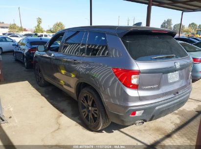 2021 HONDA PASSPORT 2WD SPORT Gray  Gasoline 5FNYF7H26MB007428 photo #4