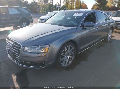 2015 AUDI A8 L 3.0T Gray  Gasoline WAU3GAFD3FN013925 photo #3