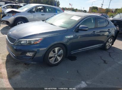 2014 KIA OPTIMA HYBRID EX Gray  Hybrid KNAGN4AD8E5068742 photo #3