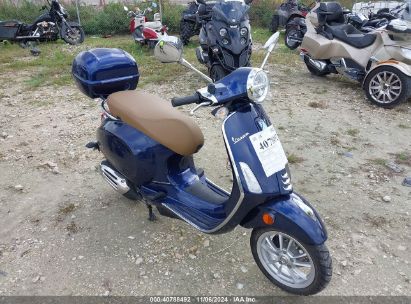 2022 VESPA PRIMAVERA/SPRINT 50 Blue  Gasoline ZAPCA06B8N5105266 photo #1