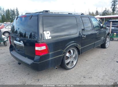 2007 FORD EXPEDITION EL LIMITED Black  Gasoline 1FMFK20577LA21217 photo #3