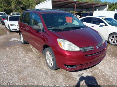 2004 TOYOTA SIENNA LE Red  Gasoline 5TDBA23C14S001457 photo #1