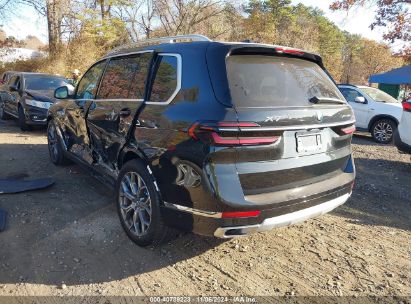 2025 BMW X7 XDRIVE40I Black  Gasoline 5UX23EM01S9X05412 photo #4