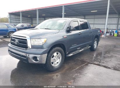 2010 TOYOTA TUNDRA CREWMAX SR5 Gray  Gasoline 5TFEY5F10AX080517 photo #3