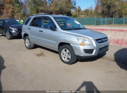 2010 KIA SPORTAGE LX V6 Silver  Gasoline KNDKGCA30A7725976 photo #1