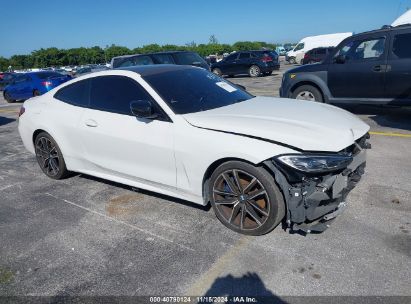 2021 BMW M440I XDRIVE White  Gasoline WBA13AR02MCF83115 photo #1