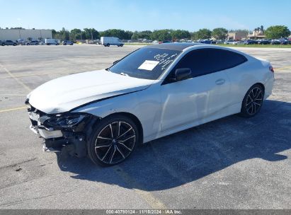 2021 BMW M440I XDRIVE White  Gasoline WBA13AR02MCF83115 photo #3