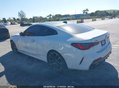 2021 BMW M440I XDRIVE White  Gasoline WBA13AR02MCF83115 photo #4