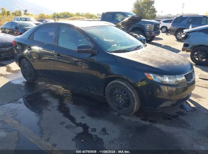 2011 KIA FORTE EX Black  Gasoline KNAFU4A24B5424886 photo #1