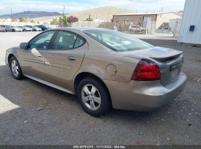 2007 PONTIAC GRAND PRIX Gold  Gasoline 2G2WP552771150784 photo #4