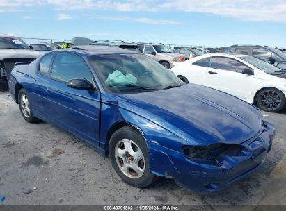 2003 CHEVROLET MONTE CARLO SS Blue  Gasoline 2G1WX15K639375335 photo #1