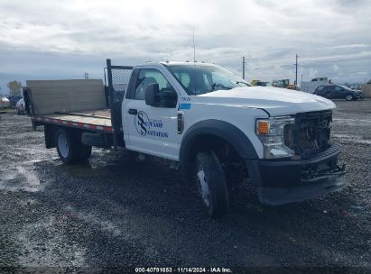 2021 FORD F-550 CHASSIS XL White  Gasoline 1FDUF5GN4MED59192 photo #1