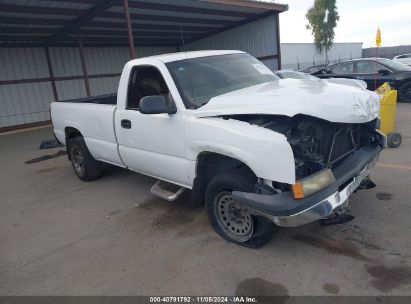 2006 CHEVROLET SILVERADO 1500 WORK TRUCK White  Gasoline 1GCEC14V16E199290 photo #1