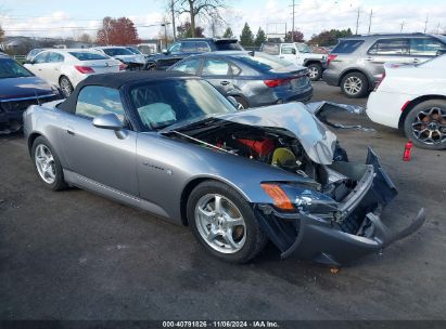 2001 HONDA S2000 Silver  Gasoline JHMAP114X1T001422 photo #1