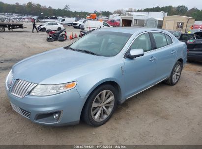 2009 LINCOLN MKS Blue  Gasoline 1LNHM93R99G612199 photo #3