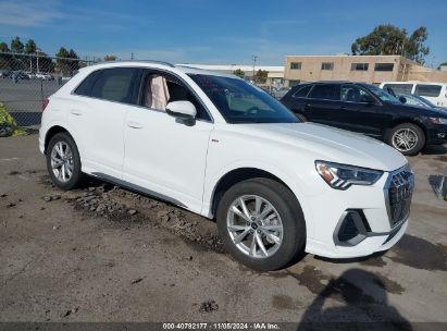 2022 AUDI Q3 PREMIUM PLUS 45 TFSI S LINE QUATTRO TIPTRONIC White  Gasoline WA1EECF38N1102619 photo #1