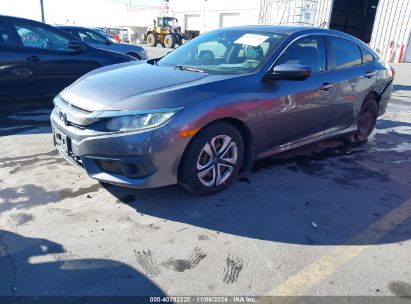 2017 HONDA CIVIC LX Gray  Gasoline 19XFC2F64HE055157 photo #3