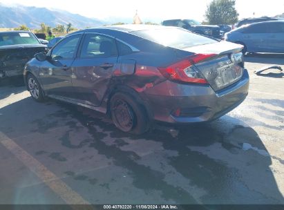 2017 HONDA CIVIC LX Gray  Gasoline 19XFC2F64HE055157 photo #4