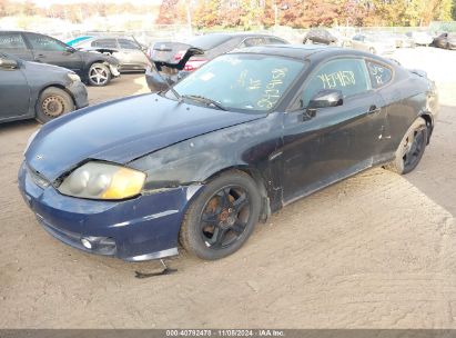 2003 HYUNDAI TIBURON Blue  Gasoline KMHHM65D03U073402 photo #3