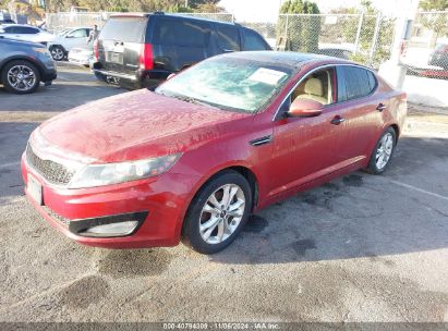 2011 KIA OPTIMA EX Burgundy  Gasoline KNAGN4A78B5077074 photo #3