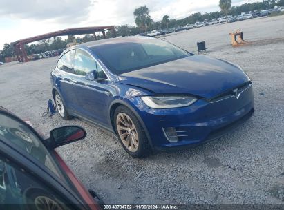 2016 TESLA MODEL X Blue  Electric WDBBA48D0JA084125 photo #1