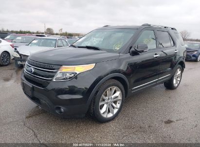 2013 FORD EXPLORER LIMITED Black  Gasoline 1FM5K7F87DGB58172 photo #3