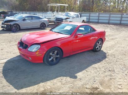 2003 MERCEDES-BENZ SLK 320 Red  Gasoline WDBKK65F63F275794 photo #3