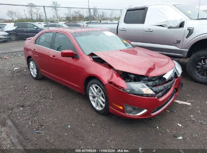 2011 FORD FUSION SEL Red  Flexible Fuel 3FAHP0JGXBR301586 photo #1