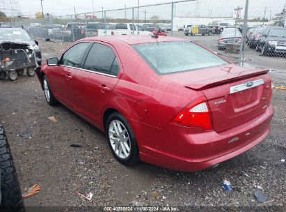 2011 FORD FUSION SEL Red  Flexible Fuel 3FAHP0JGXBR301586 photo #4