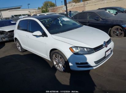 2015 VOLKSWAGEN GOLF TSI SEL 4-DOOR White  Gasoline 3VW217AU4FM075089 photo #1