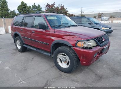 2000 MITSUBISHI MONTERO SPORT LS/XLS Burgundy  Gasoline JA4MT31H6YP034102 photo #1