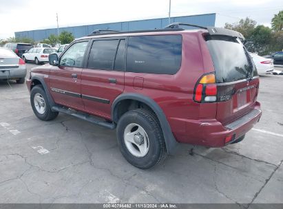 2000 MITSUBISHI MONTERO SPORT LS/XLS Burgundy  Gasoline JA4MT31H6YP034102 photo #4