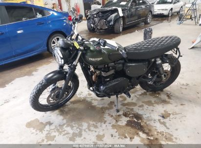 2018 TRIUMPH MOTORCYCLE STREET SCRAMBLER Green  Gasoline SMTD44GN5JT860878 photo #3