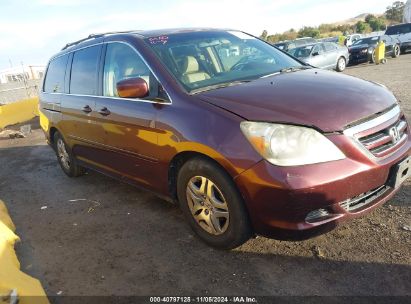 2007 HONDA ODYSSEY EX-L Burgundy  Gasoline 5FNRL38637B441237 photo #1