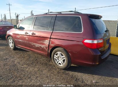 2007 HONDA ODYSSEY EX-L Burgundy  Gasoline 5FNRL38637B441237 photo #4