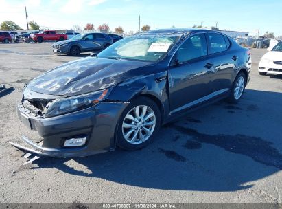 2015 KIA OPTIMA LX Gray  Gasoline 5XXGM4A72FG475422 photo #3