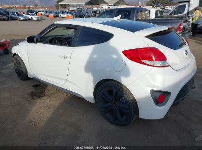 2013 HYUNDAI VELOSTER TURBO W/BLACK White  Gasoline KMHTC6AEXDU140942 photo #4